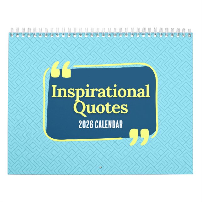 Calendário Inspirational Quotes 2026 Calendar (Capa)