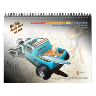 Calendário instável do hot rod da combustão 2011