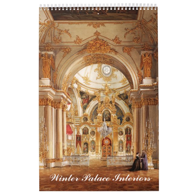 Calendário Interiores de 12 meses do Palácio de inverno (Capa)