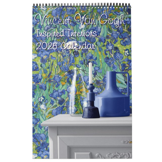 Calendário Interiores Inspirados em Vincent Van Gogh 2026 (Capa)