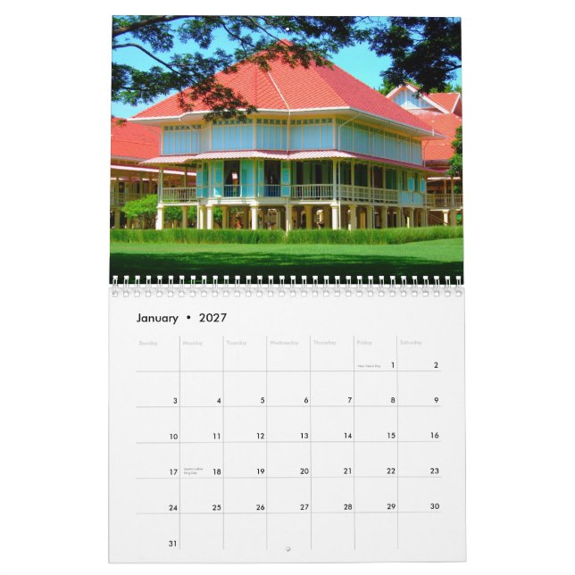 Calendário Interlúdios de Tailândia (Jan 2027)