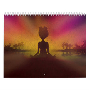 Calendário Ioga da meditação
