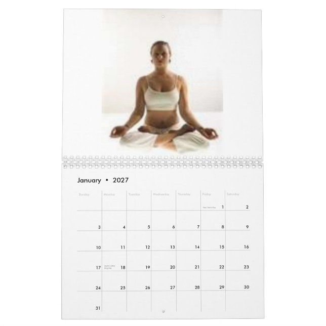 Calendário Ioga da prática (Jan 2027)