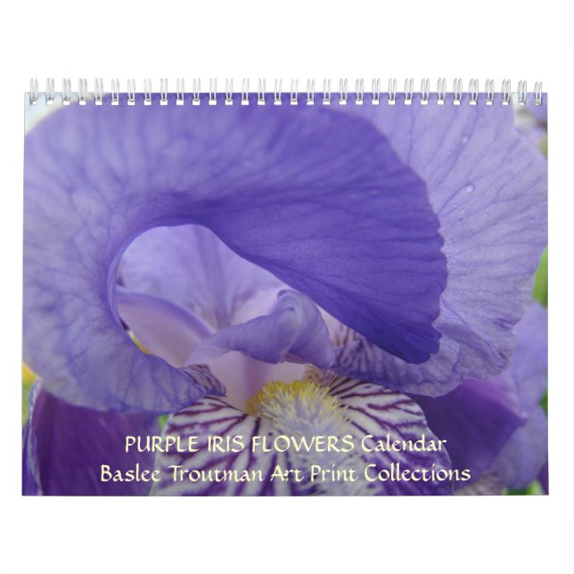 CALENDÁRIO Íris Calendário Flores de Íris Roxas (Capa)
