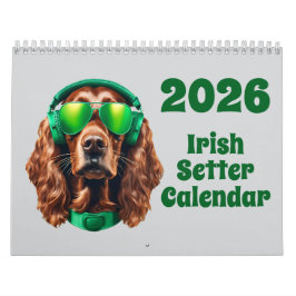 Calendário Irish Setter Calendar