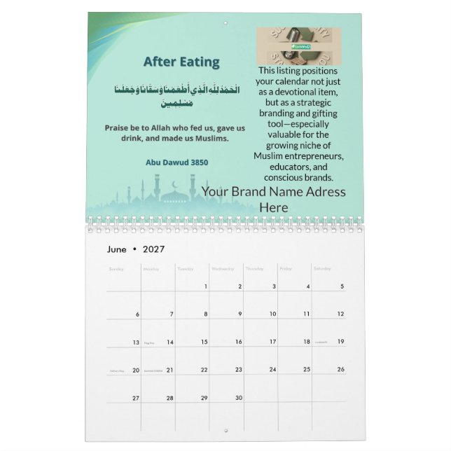 Calendário Islâmico Hijri de Marca 2026 – Mindfuln (Jun 2027)