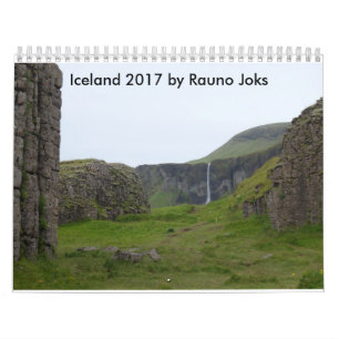 Calendário Islândia 2017 por Rauno Joks