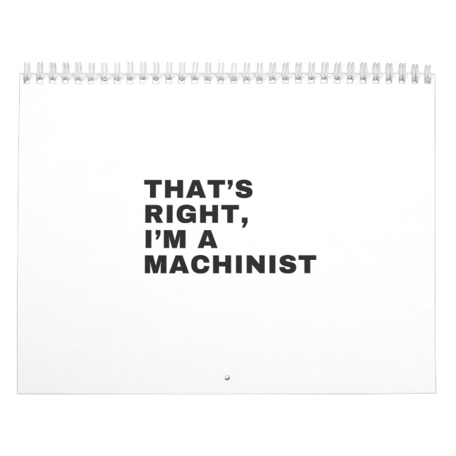 CALENDÁRIO ISSO É CERTO QUE EU SOU MACHINISTA (Capa)