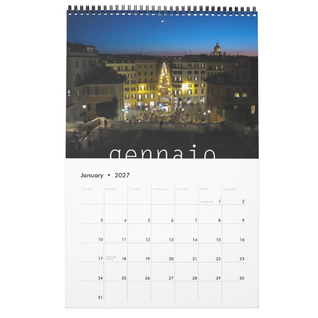 Calendário Italia 2011 (Jan 2027)