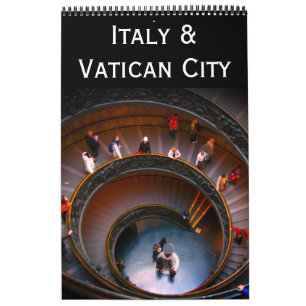 Calendário itália e cidade vaticano