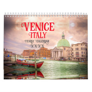 Calendário Itália Venice Landscapes, Cityscapes Europe