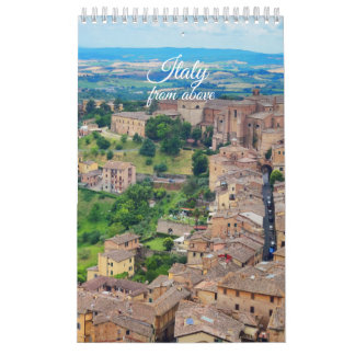 Calendário Itália vista de cima
