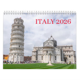 Calendário Italy 2026 calendar