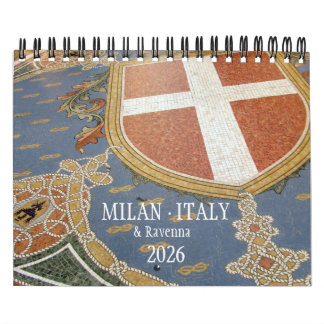 Calendário ITALY - Milan & Ravenna Calendar 2026