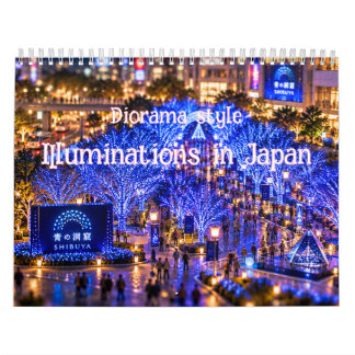 Calendário Japan Winter  Illuminations Diorama Art 