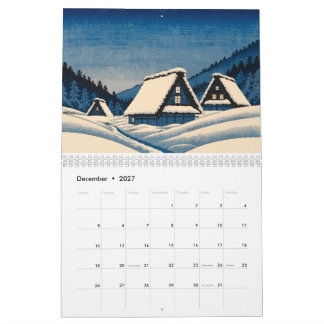 Calendário Japan World Heritage Calendar | 12 Ukiyo-e Inspire