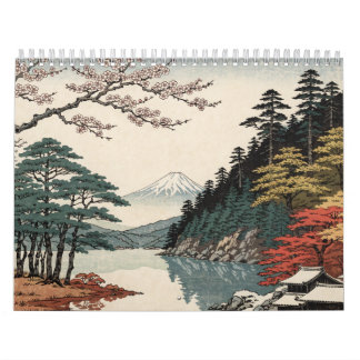Calendário Japanese Landscape Art | Four Seasons of Japan
