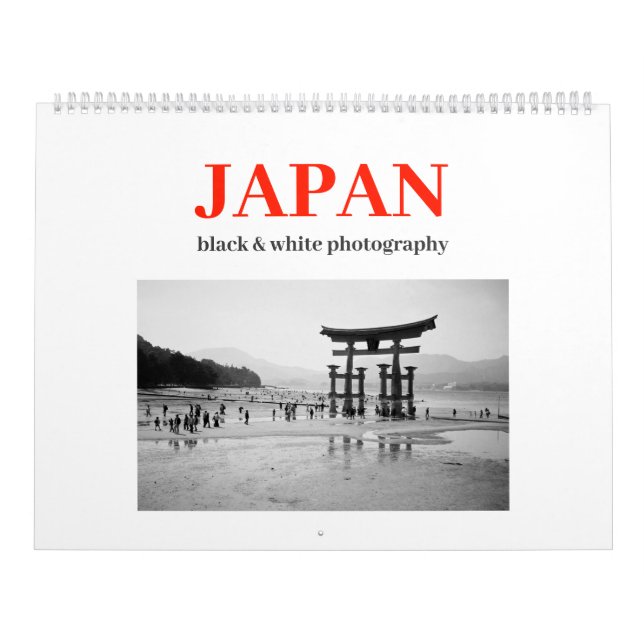 Calendário Japão: Fotografia Preta e Branca 2026 (Capa)