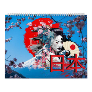 Calendário Japão Sol Nascente