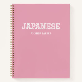 Calendário Japonês Rosa Personalizado 2026-2027