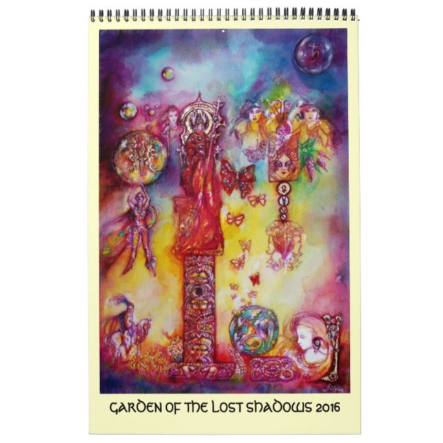 CALENDÁRIO JARDIM DA FAERY & BUTTERFLIES DE SOMBRAS PERDIDAS  (Capa)