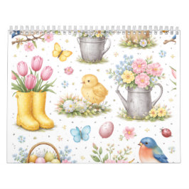 Calendário Jardim de Primavera Páscoa