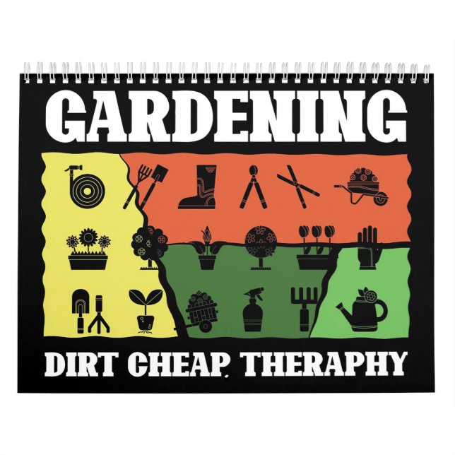 Calendário Jardim de Terapia de Jardinagem (Capa)