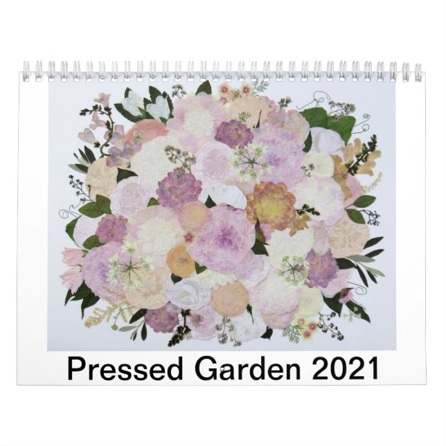 Calendário Jardim Pressionado 2021 (Capa)
