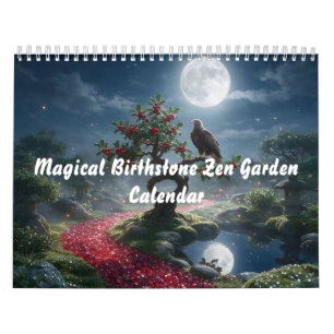 Calendário Jardim Zen da Pedra de Nascimento Mágica