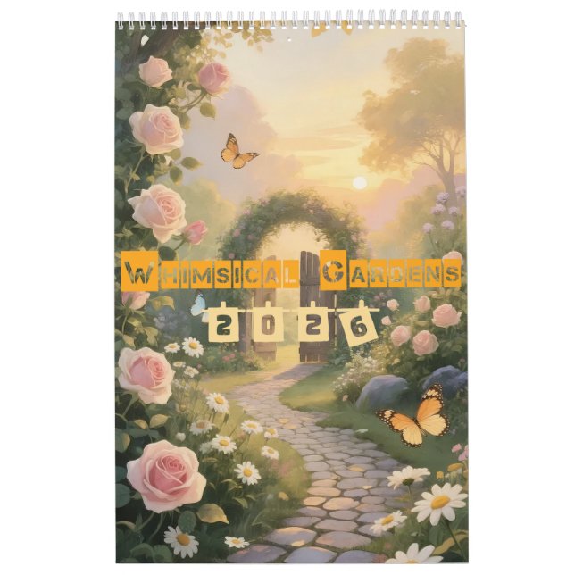 Calendário Jardins Whimsical - Um Ano de Natureza Encantada (Capa)