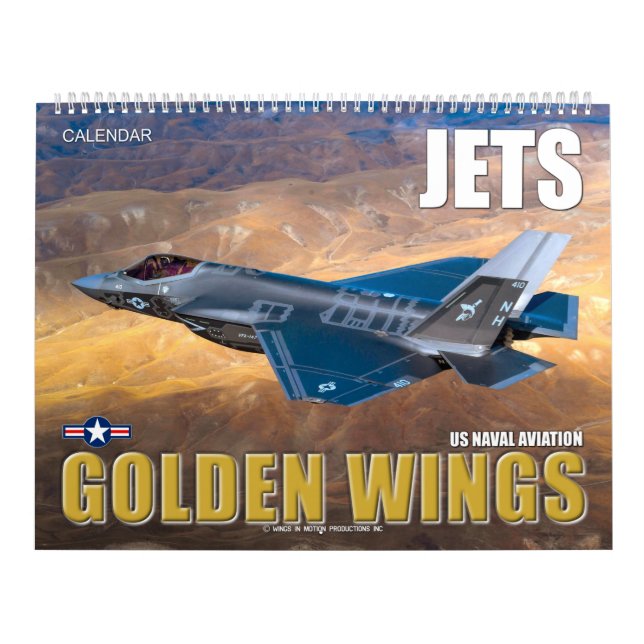 Calendário JETS OURO WINGS - Aviação Naval (Capa)