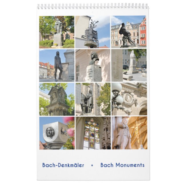 Calendário Johann Sebastian Bach Monuments (Capa)