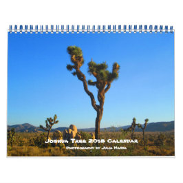 Calendário Joshua Tree 2018 Por Julia Hanna