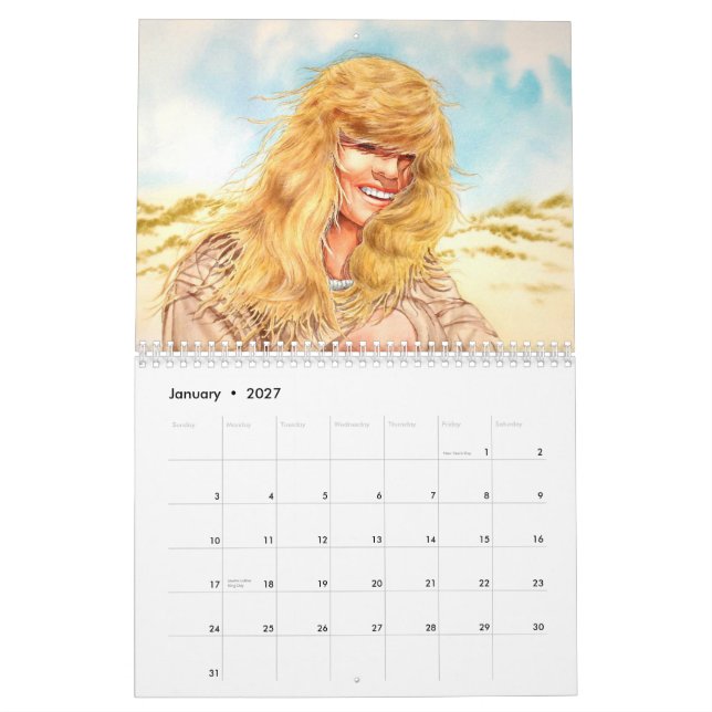 Calendário Jpec do MOEDOR de CAFÉ, arte de, Sonya, 2011 (Jan 2027)