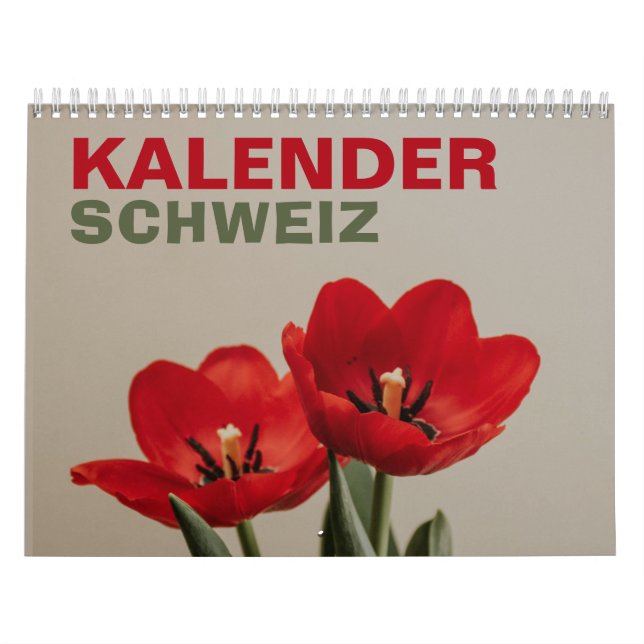 Calendário Kalender Schweiz mit Feiertagen | Suíça 2026 (Capa)