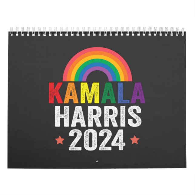 Calendário Kamala Harris 2024 Lgbtq Eleição Presidente (Capa)