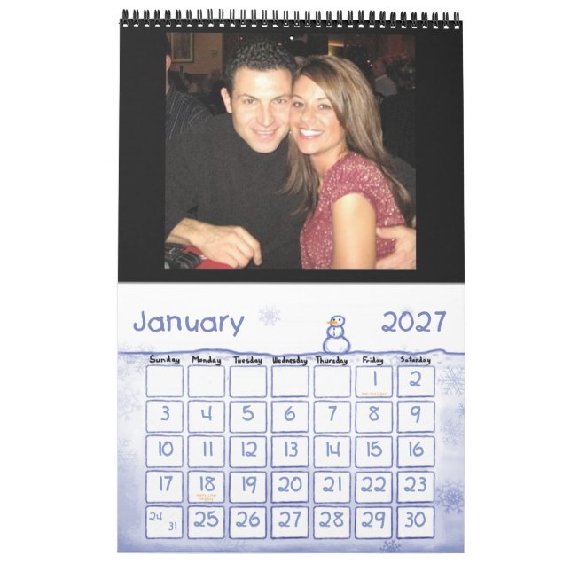 Calendário Karyn & Sal nosso primeiro ano junto (Jan 2027)