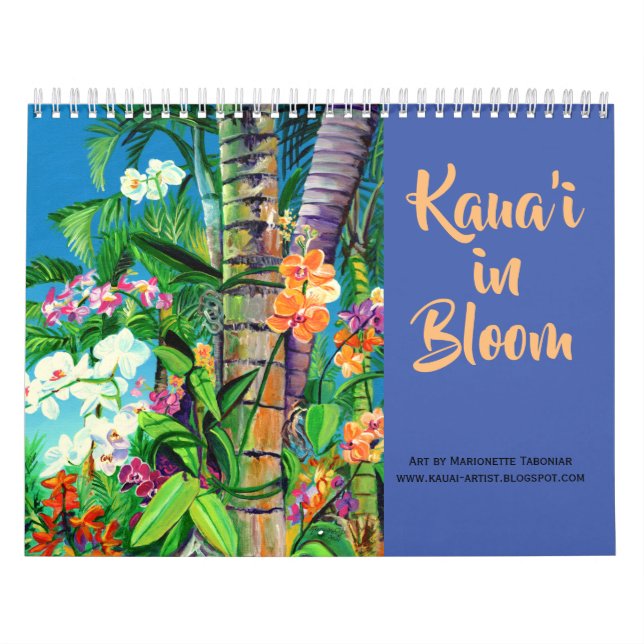 Calendário Kauai no Bloom Calendar (Capa)
