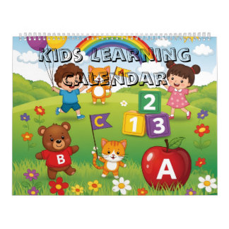Calendário Kids Learning Calendar – ABC & 123 Educational