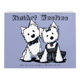Calendário KiniArt Westie Terriers