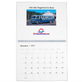 Calendário Kirklands Vintage Buses