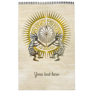 Calendário Kokopelli Duo - Homem No Maze - Sun 1