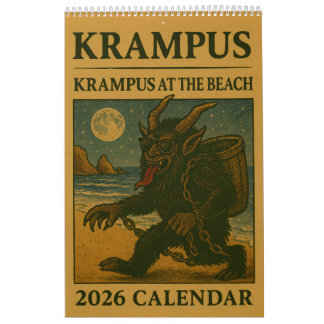 Calendário Krampus 2026: Um Ano de Travessuras e Caos