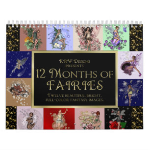Calendário KRW 12 meses das fadas 2010