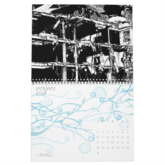 Calendário LA do centro (Jan 2027)