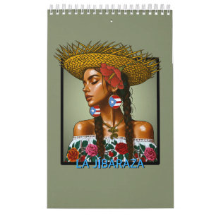 Calendário La Jíbaraza – Arte Jíbara Porto-Riquenha • Boricua