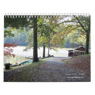 Calendário Lago Lanier, argila de M'ville VA… Angela do