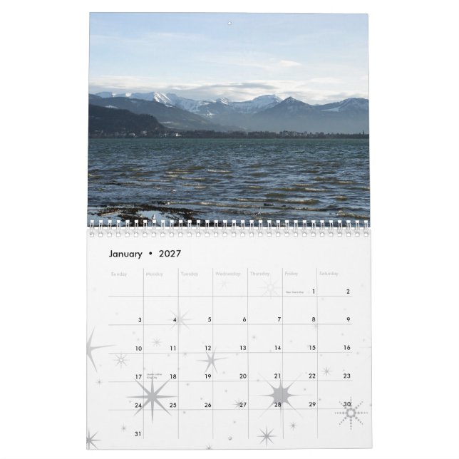 Calendário Lago oriental Contance - Östlicher Bodensee (Jan 2027)
