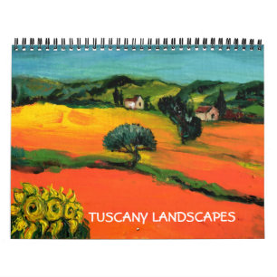 CALENDÁRIO LANDSCAPES TUSCÂNICOS COLEÇÃO DE ARTE FINA 2017