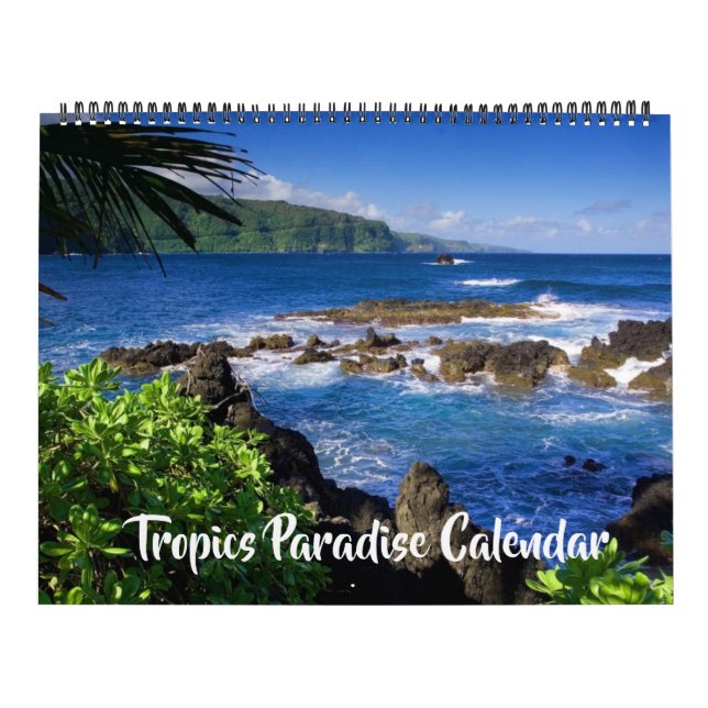 Calendário Large Size Tropics Paradise Calendar (Capa)